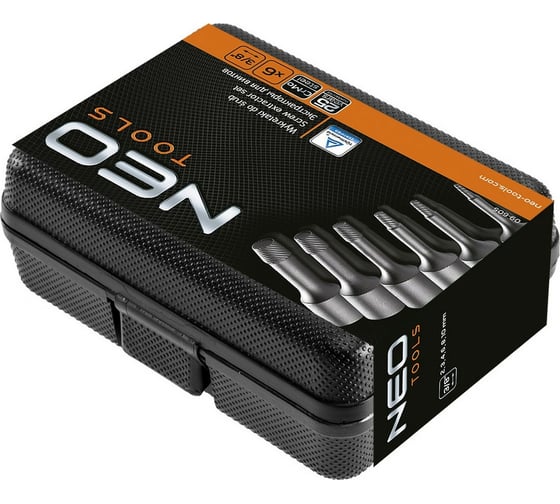 Набор для высверливания винтов 3/8'', 6 шт. NEO Tools 09-605