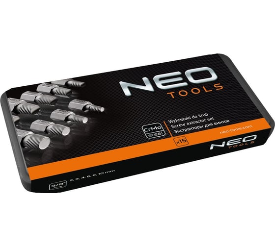 Набор экстракторов для шпилек, 15 шт. NEO Tools 09-607