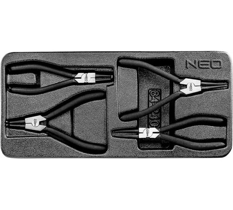 Щипцы для стопорных колец набор 4 шт NEO Tools 84-240