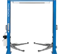 Подъемник NORDBERG 380V, 2х стоечный 4 т, с верхней синхронизацией, синий, снятие со стопоров с одной колонны N4122HM-4B 01-00000621