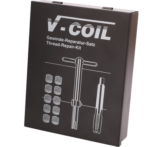 Набор для восстановления резьбы VOLKEL М18x2.5 7 предметов V-Coil V04034