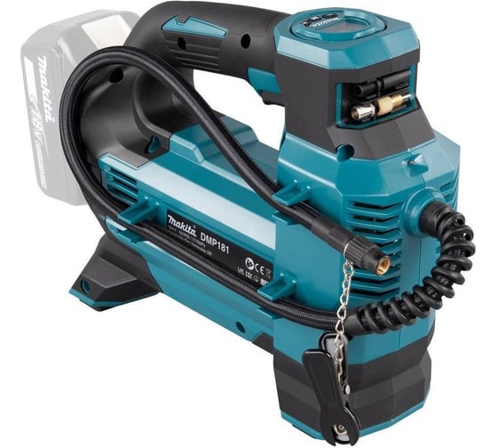 Автомобильный аккумуляторный насос Makita LXT 18В, 11.1 бар, 3 скорости, 22/11/7 л/мин, XPT, 4 насадки, без аккум. и з/у DMP181Z