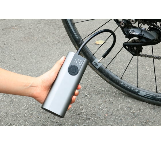 Портативный электрический насос Cycplus A8, 5В, 2600мАч, 150PSI, серебристый CYC_A8