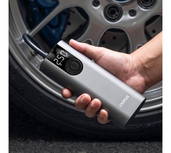 Портативный электрический насос Cycplus A8, 5В, 2600мАч, 150PSI, серебристый CYC_A8