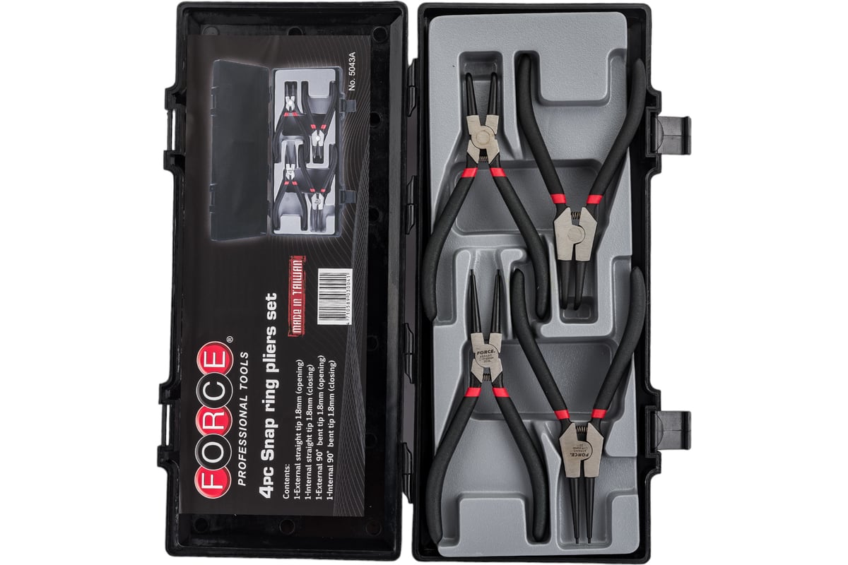 Набор разжимов стопорных колец FORCE 5043A - выгодная цена, отзывы ...