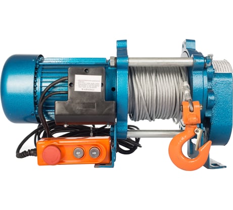 Электрическая лебедка TOR ЛЭК-1000 E21 (KCD) 1000 кг, 380 В с канатом 100 м 1002133