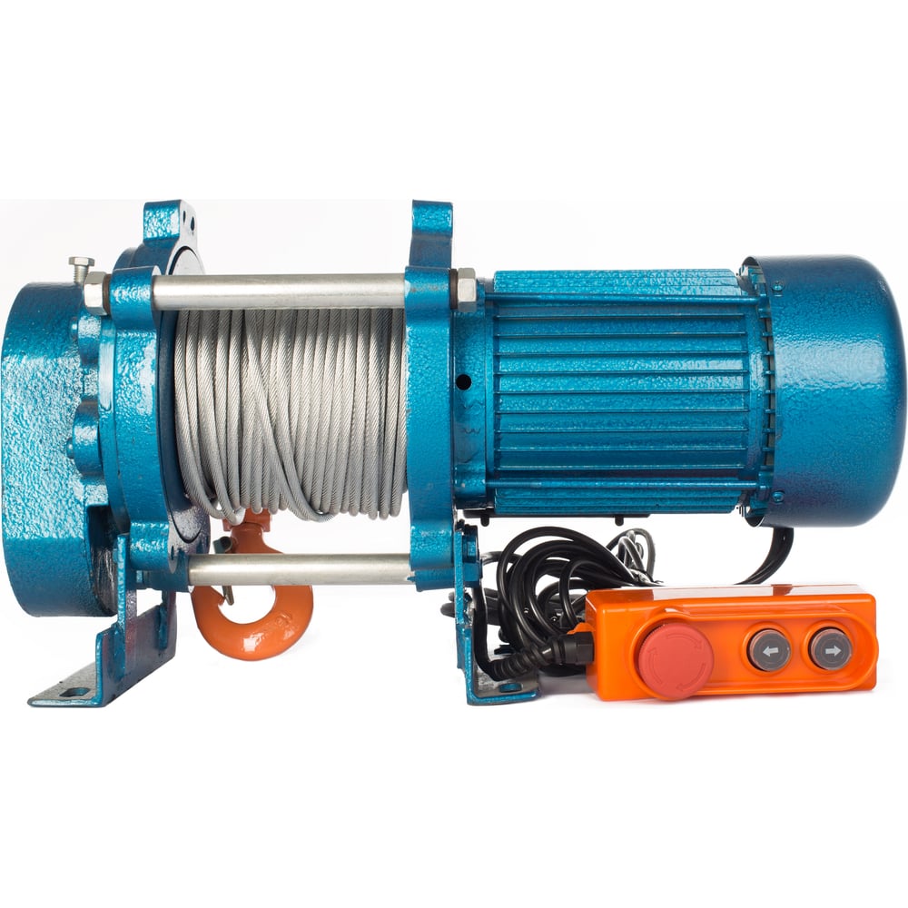 Электрическая лебедка TOR ЛЭК-500 E21 (KCD) 500 кг, 380 В с канатом 30 ...