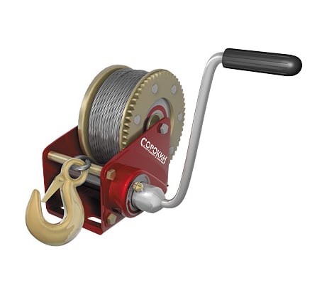 Ручная (барабанная) лебёдка СОРОКИН 0.6т 10м 4.6