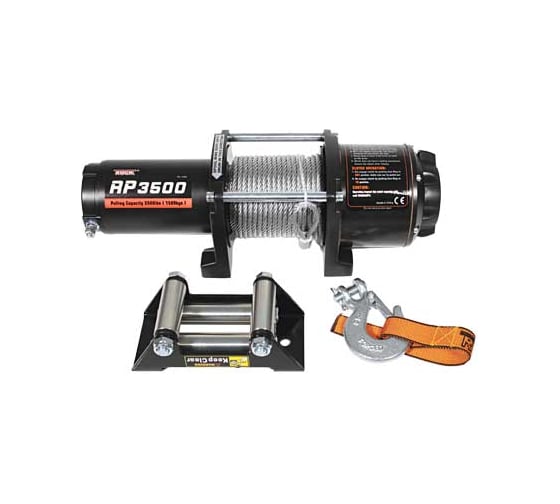 Электрическая лебедка 12В стальной трос 1589КГ ROCK RP3500 9201-10005 1