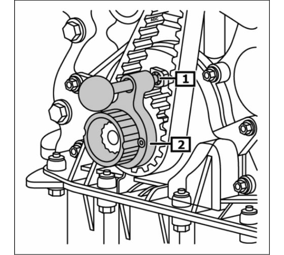 Набор для установки ГРМ VAG 1.6 / 2.0 TDI Car-tool CT-Z028