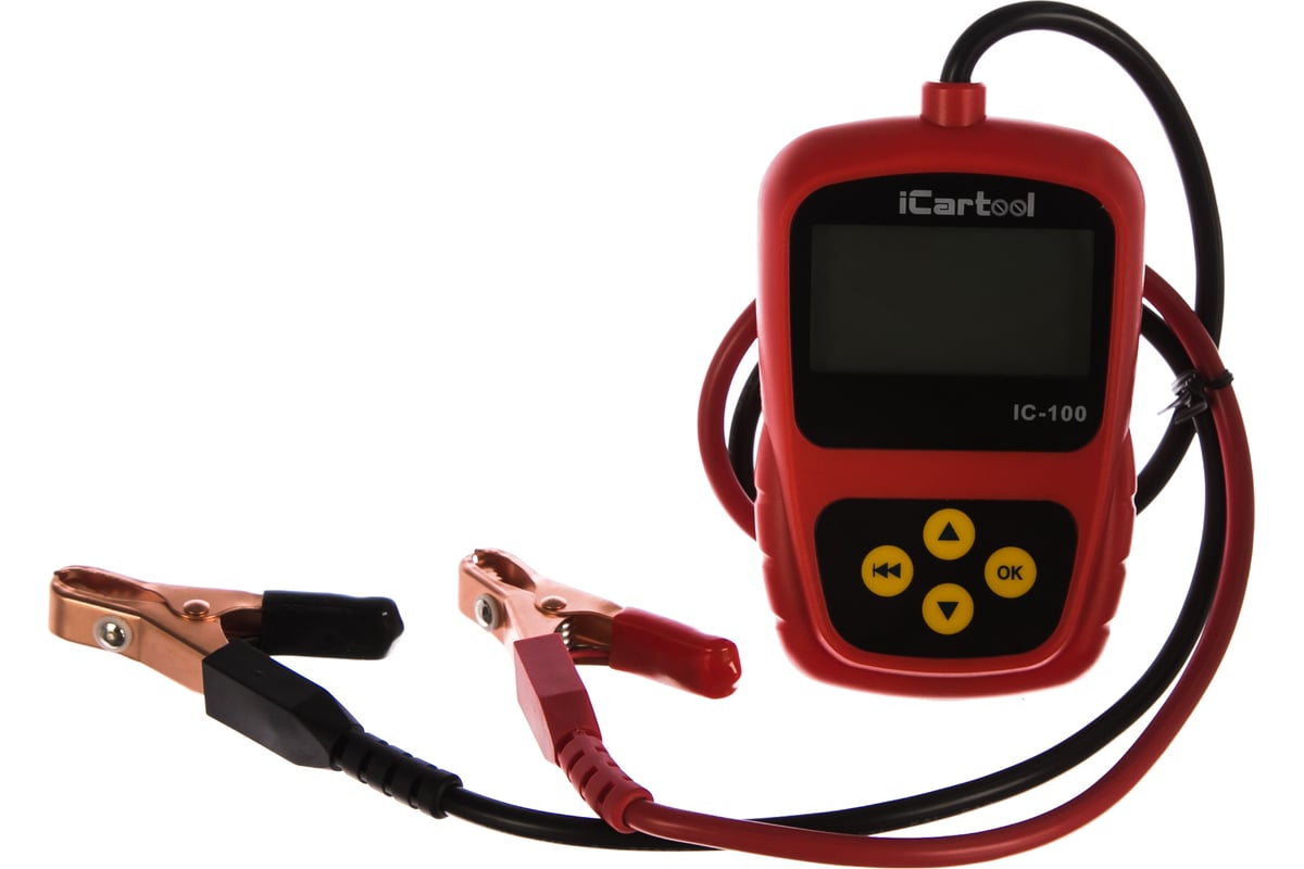 Тестер аккумуляторных батарей iCartool IC-100, АКБ 12В, до 800А, тест ...