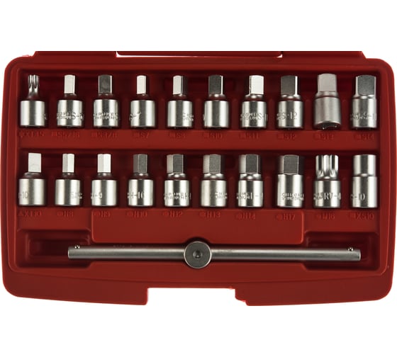 Набор головок для масляных пробок, 21 предмет KT TOOLS KA-7805D