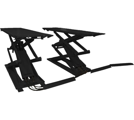 Ножничный напольный короткий подъемник г/п 3000 кг. KRAFTWELL KRW3FS