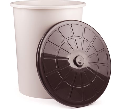 Бак универсальный ЗПИ «Альтернатива» 100л с крышкойбежевый М3469