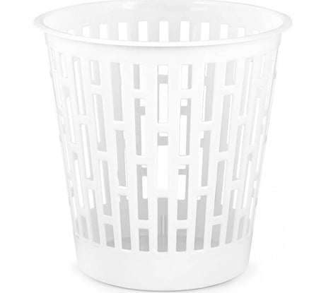 Корзина для мусора ЗПИ «Альтернатива» "Матрица" 9л белый М8214