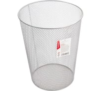 Корзина для бумаг Berlingo steel style, 9 л, сетчатая, металлическая, серебристая BMs_41811