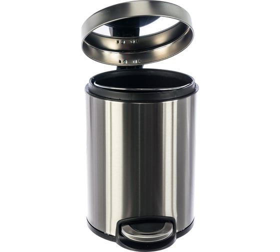 Корзина с педалью Merida SILENT металлическая, матовая, 5 л KIM413