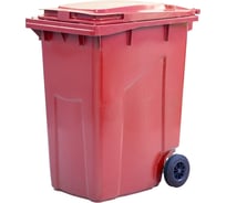 Мусорный контейнер Тара.ру 360л, красный 19737