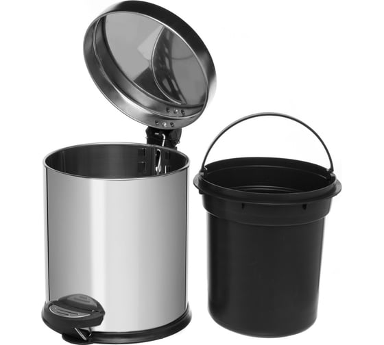 Ведро для мусора NAVAKO Cassiopea 5 л, mini chrome 11501