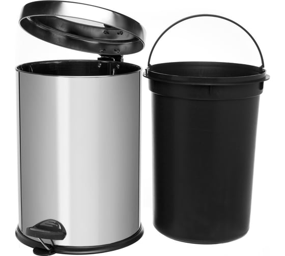 Ведро для мусора NAVAKO Cassiopea 12 л, chrome 11505