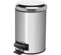 Ведро для мусора NAVAKO Pavo 3 л, chrome 11526