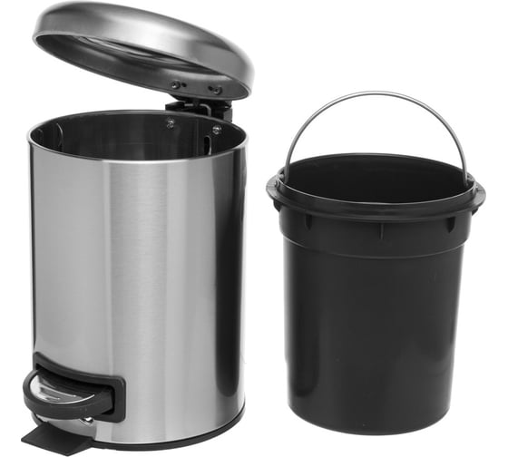 Ведро для мусора NAVAKO Pavo 3 л, inox 11529