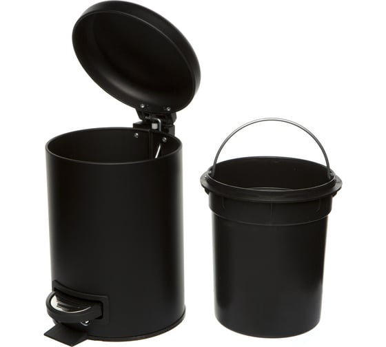 Ведро для мусора NAVAKO Pavo 3 л, black 11534
