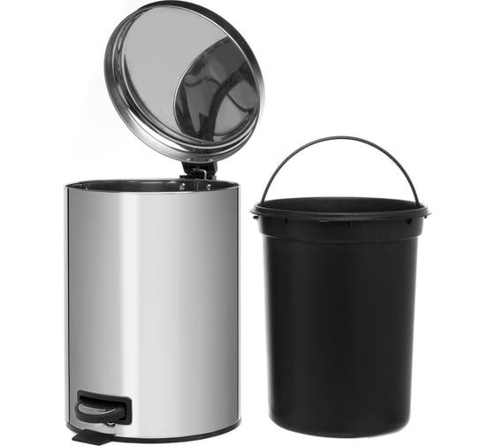 Ведро для мусора NAVAKO Pavo 12 л, chrome 11528
