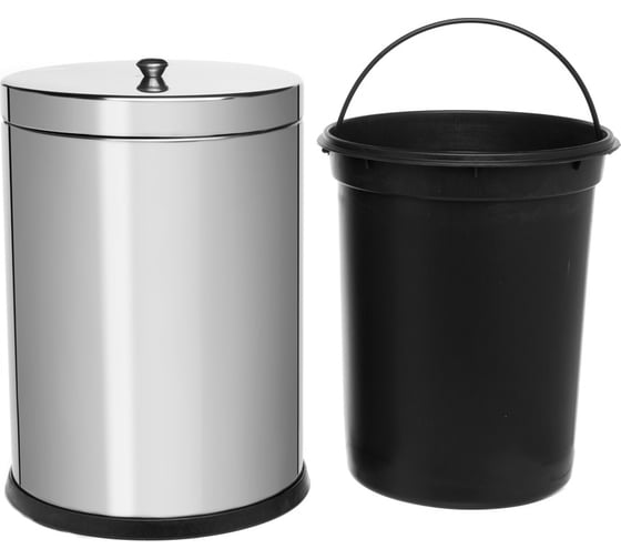 Ведро для мусора NAVAKO mensa 12l chrome 11548