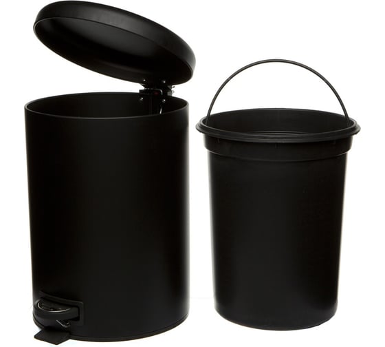 Ведро для мусора NAVAKO pavo 12l black 11544