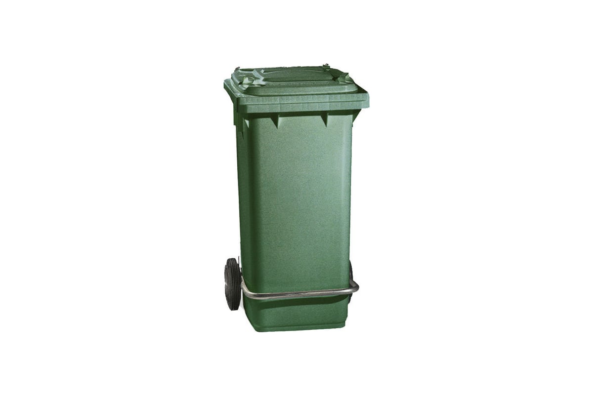 МКТ 120 зеленый мусорный контейнер 120 л зеленый. Контейнер 120л с педалью инновация.