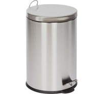 Мусорное ведро Luscan с педалью и доводчиком, 20 л, матовое, нержавеющая сталь 1744793