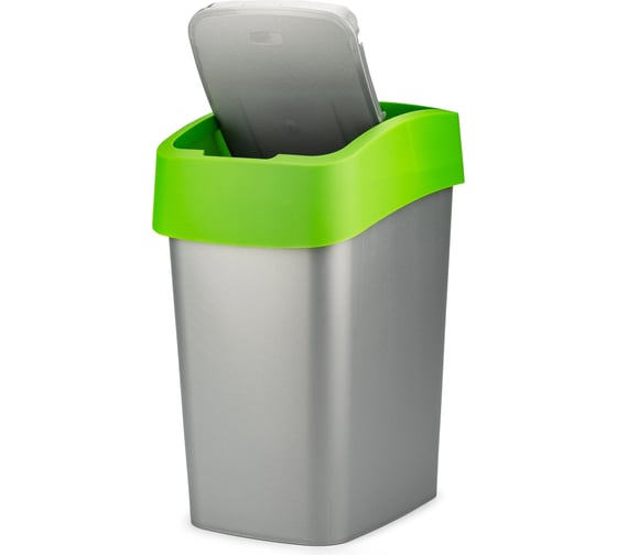 Контейнер для мусора CURVER FLIP BIN 25 л, зеленый 02171-P80-00
