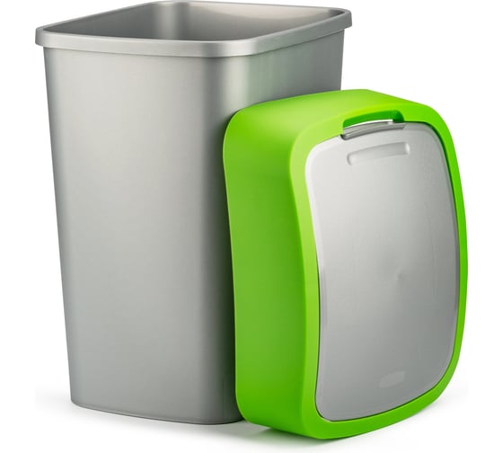 Контейнер для мусора CURVER FLIP BIN 25 л, зеленый 02171-P80-00