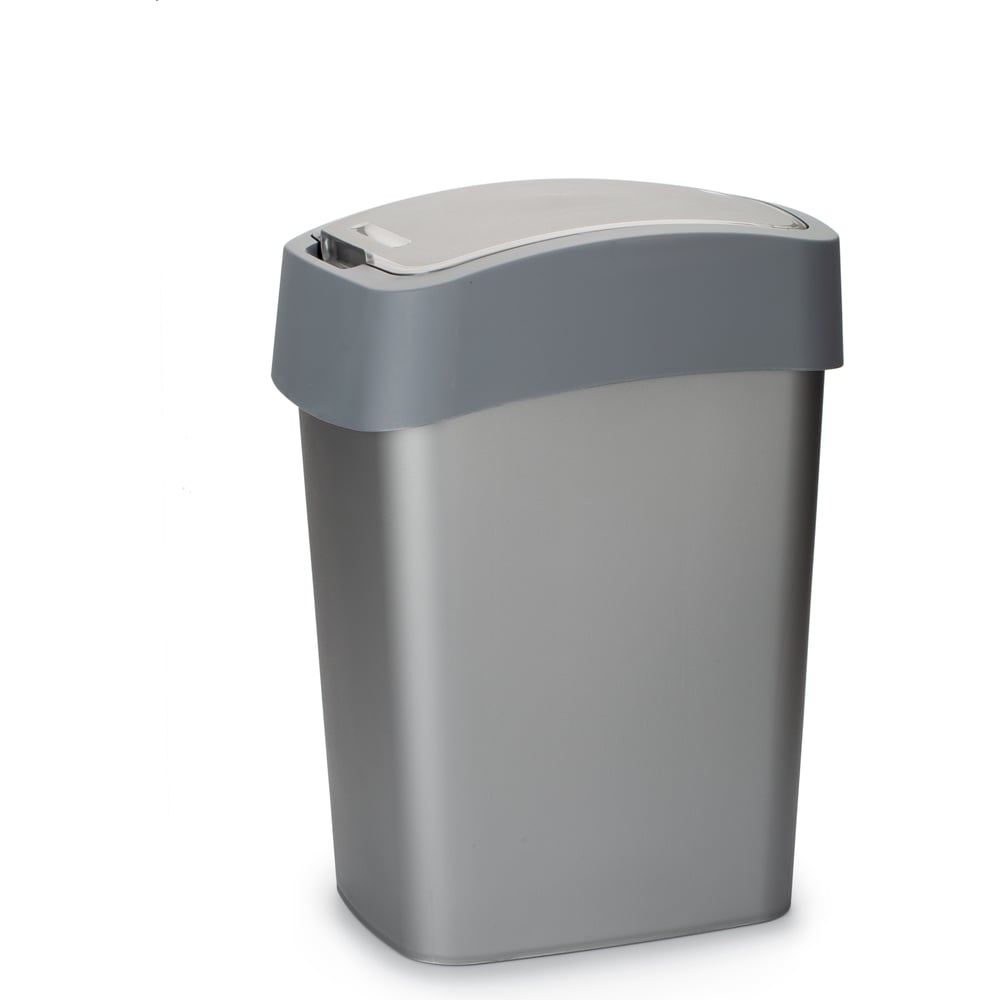 Контейнер для мусора CURVER FLIP BIN 25 л, графит 186157 выгодная