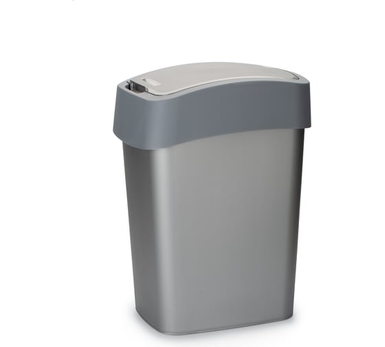 Контейнер для мусора CURVER FLIP BIN 25 л, графит 186157