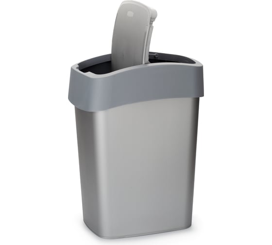 Контейнер для мусора CURVER FLIP BIN 25 л, графит 186157