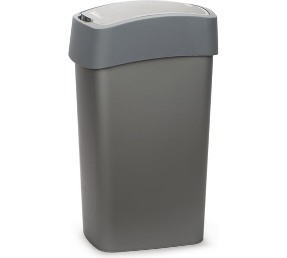 Контейнер для мусора CURVER FLIP BIN 50 л, графит 186181 1