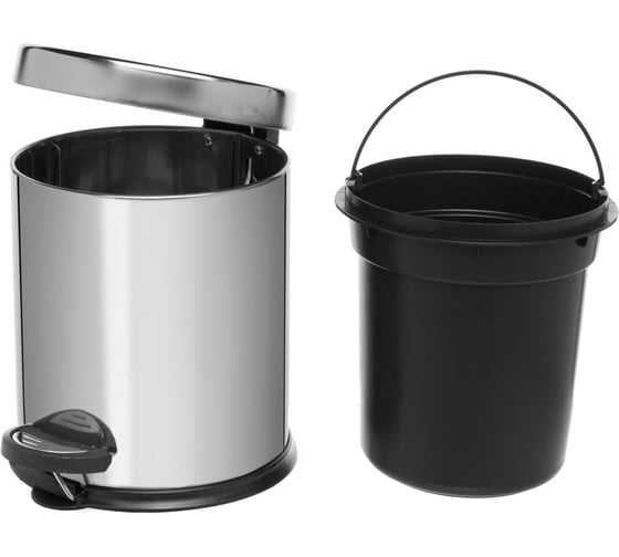 Ведро для мусора NAVAKO Cassiopea soft close 3 литра, chrome 11510