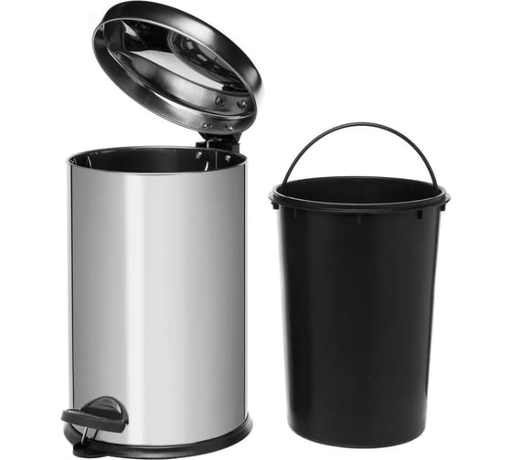 Ведро для мусора NAVAKO Cassiopea soft close 8 литров, chrome 11512