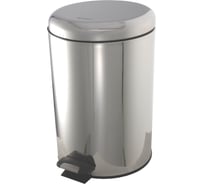 Урна с микролифтом Ksitex BGR-12S хром, блестящая 33287