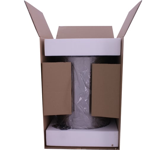 Урна с микролифтом Ksitex BGR-12W белая 33288
