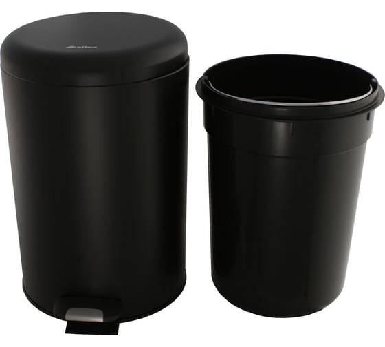 Урна с микролифтом Ksitex BGR-12B черная 33289