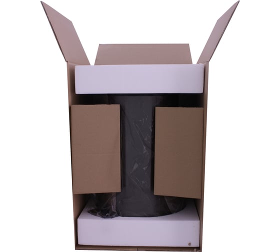 Урна с микролифтом Ksitex BGR-12B черная 33289
