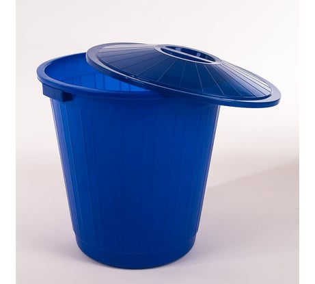 Пластиковый бак с крышкой Элластик-Пласт 70л, синий,  ЭП 097679