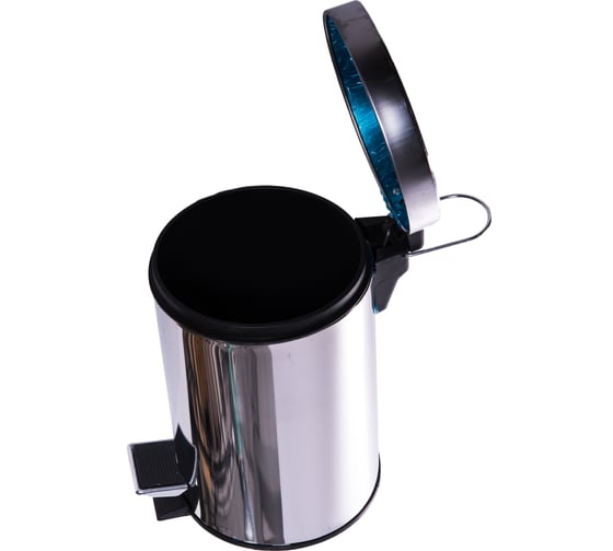Ведро для мусора Delphinium Н101-3L 3 л, хром 102173