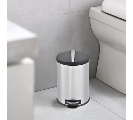 Мусорный контейнер Zalger Silver Line, 5 л R009-05