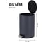 Ведро для мусора Homium Bin, с педалью, цвет серый HS-PBR001GR8 7