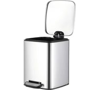 Ведро для мусора Homium Bin, с педалью, цвет серебристый HS-PBSR010sil5