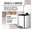 Ведро для мусора Homium Bin, с педалью, цвет серебристый HS-PBSR010sil5 3
